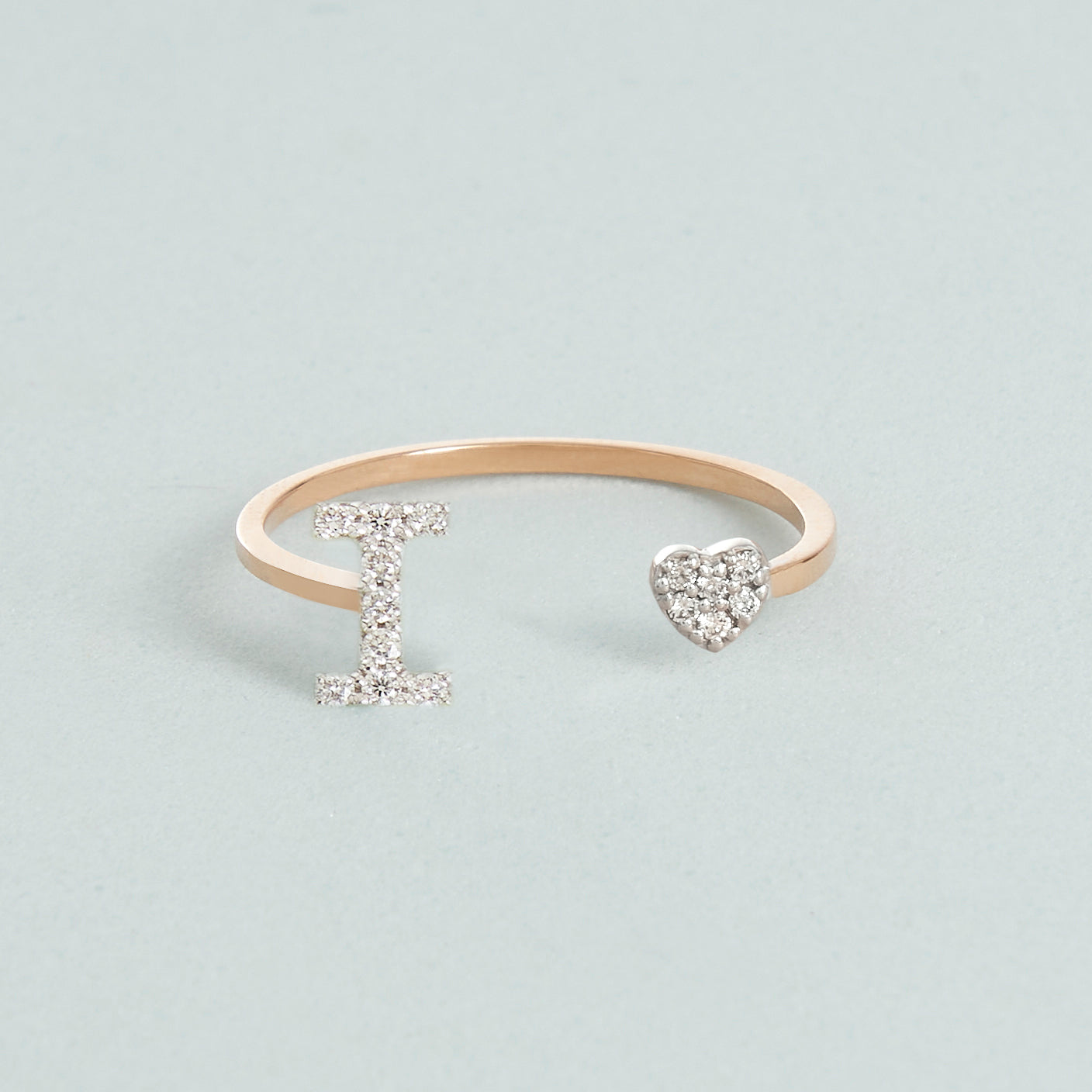Anello Lettera e Cuore